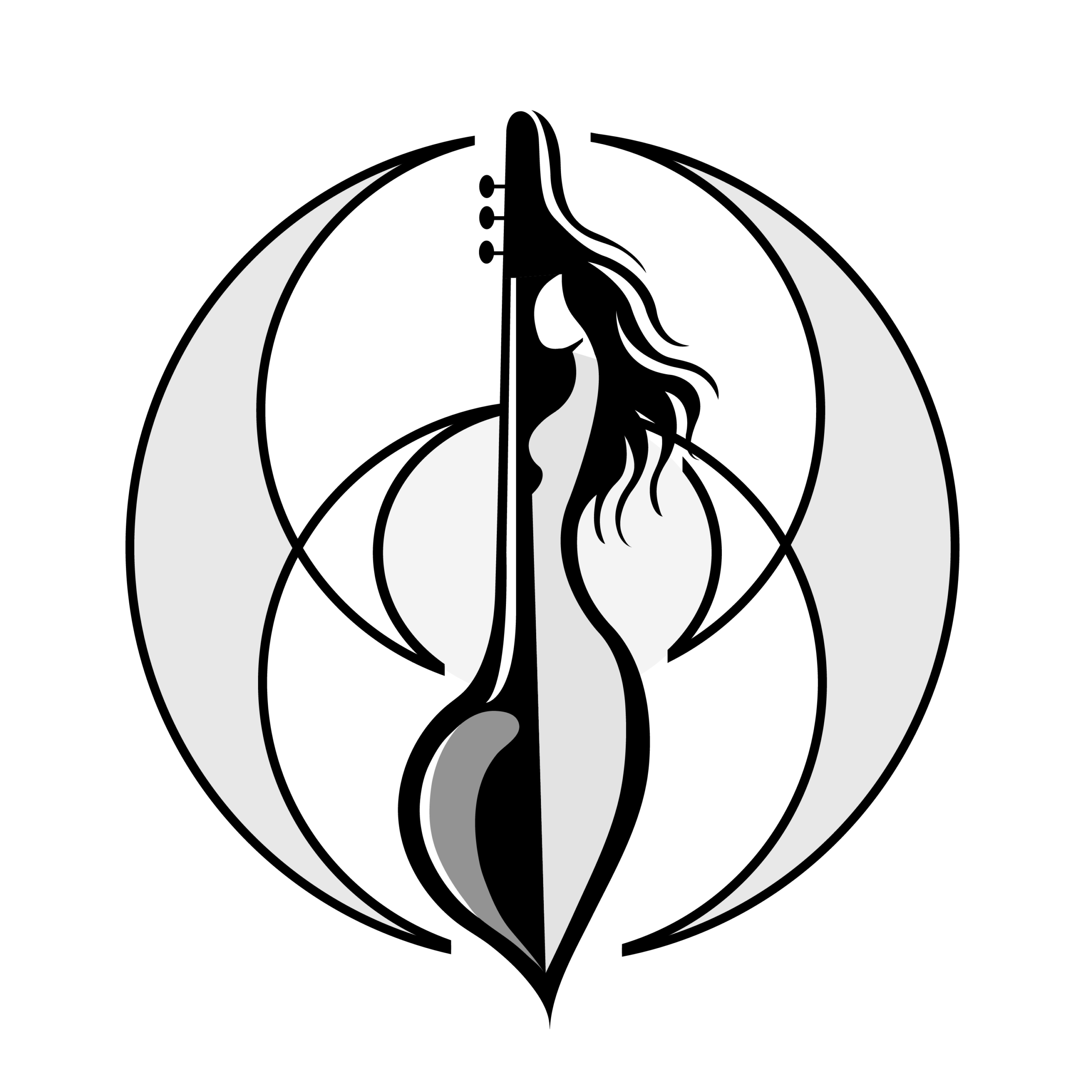 Sahba Logo. Black Background. 2